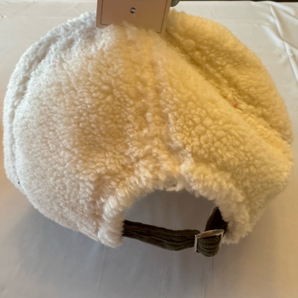 Cozy White and Gray Women's Hat - Picture 4 of 4